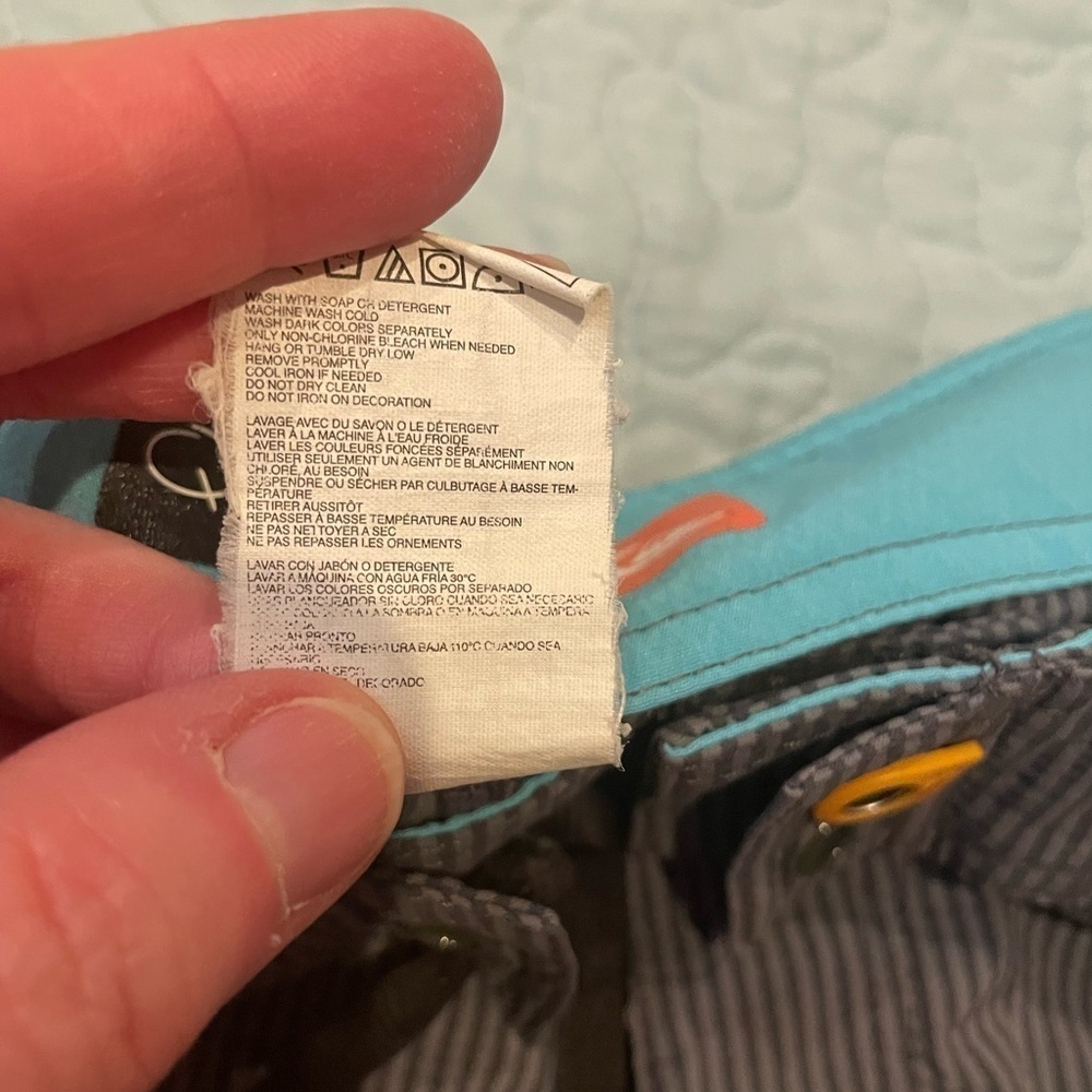 *3/$15  Quicksilver Men’s Size 34 Gray Board Shorts - Picture 11 of 13